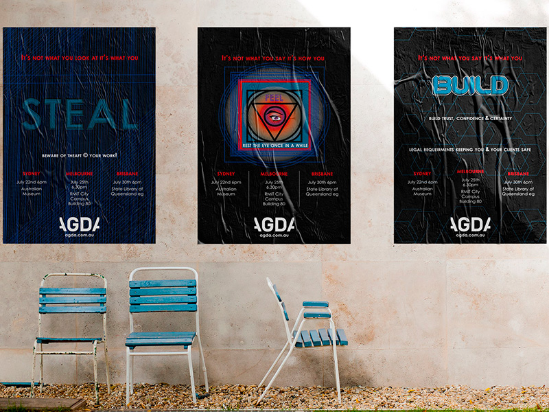 AGDA Campaña STEAL FEEL BUILD