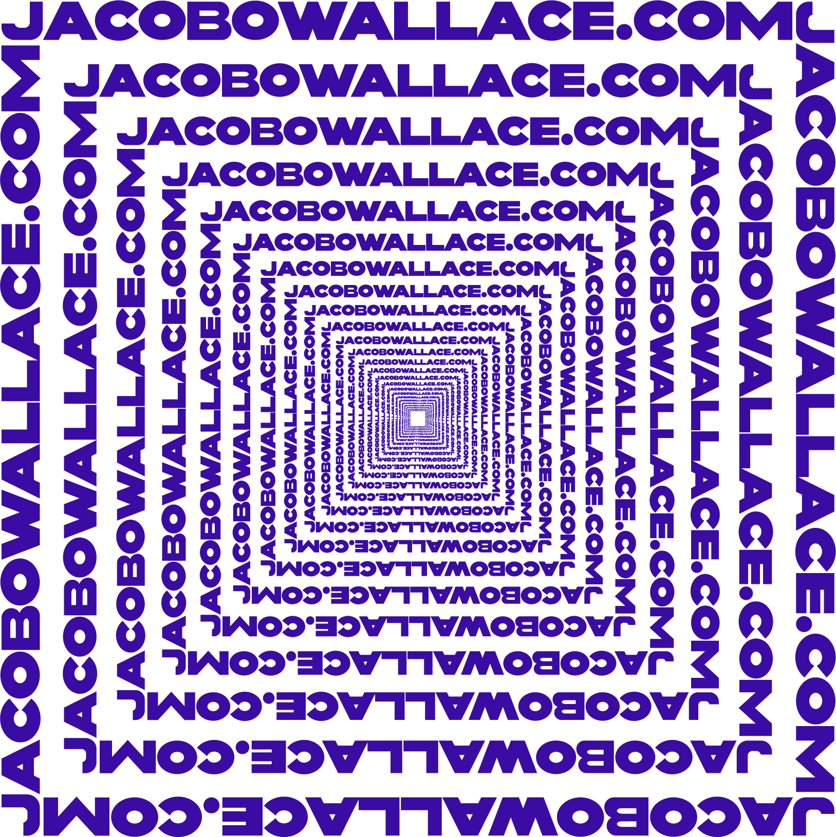 jacobowallace.com tunnel tipográfico