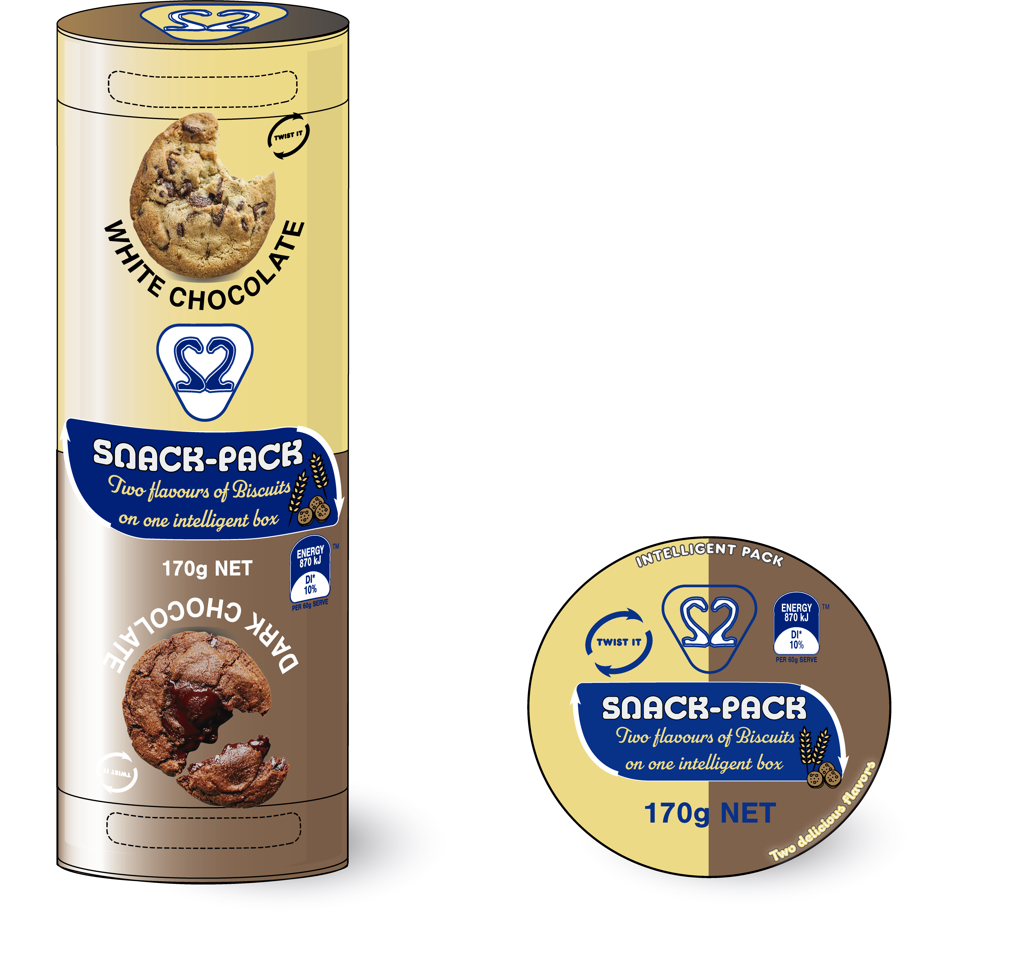 SNACK-PACK — Render 3D packaging